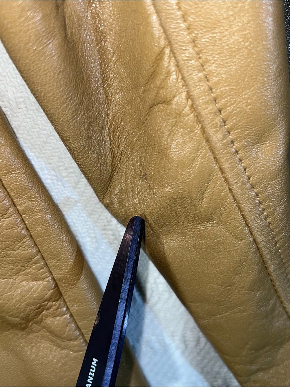 Kenneth Cole Reaction Womens Genuine Leather Moto Jacket Size M Soft Comfortable - Picture 11 of 11